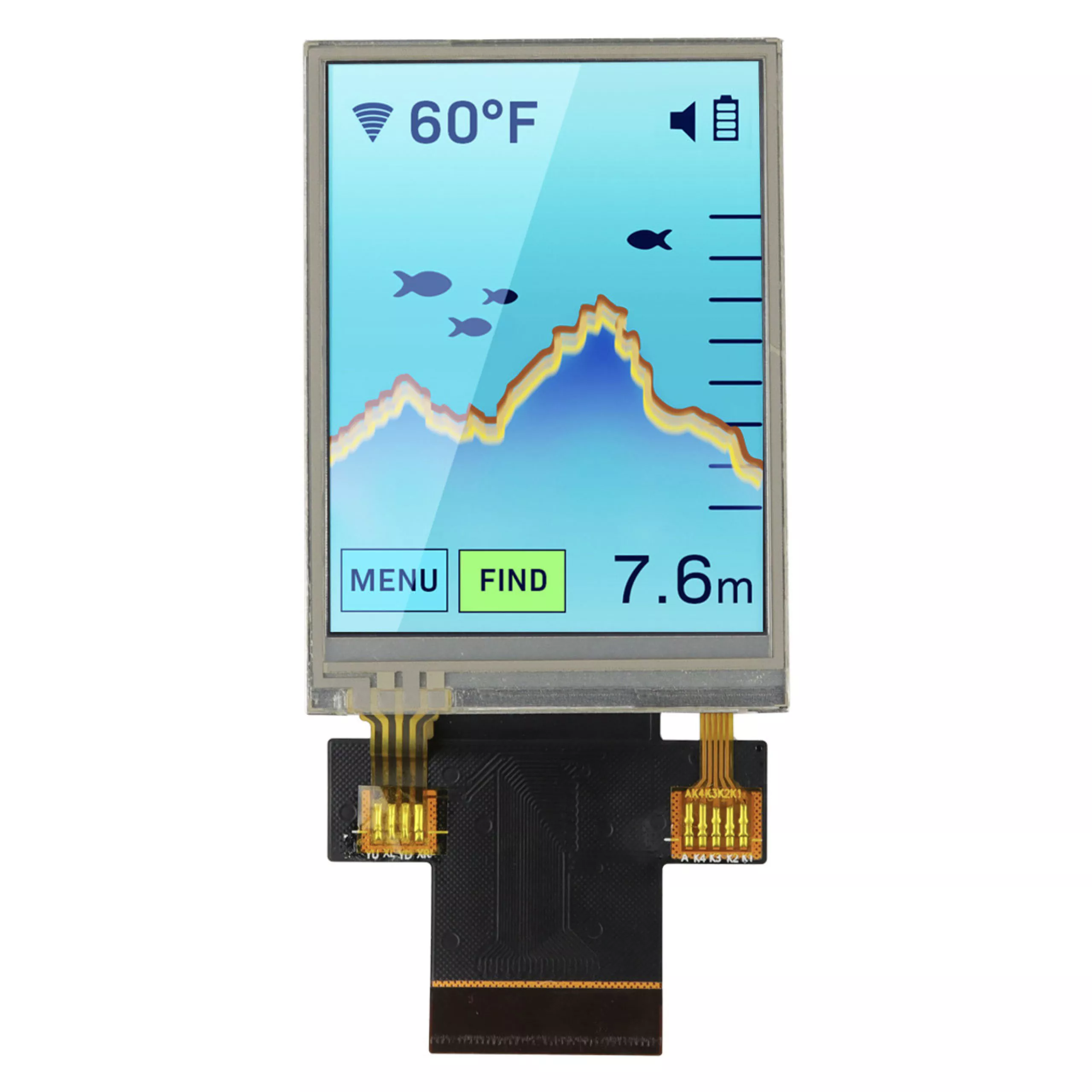 Module IPS TFT à toucher résistif de 2,6 pouces